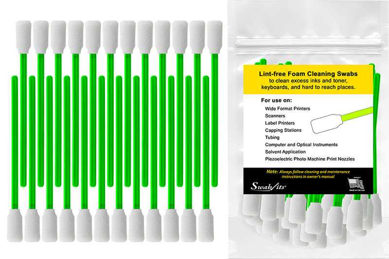 Paquet de 24 tampons en mousse de nettoyage pour imprimante Swab-its®: 87-7903