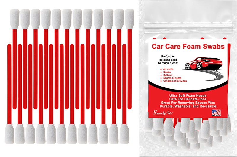Swab-its® 24-piece Package of Auto Detailing Car Care Foam Swabs: 87-7904
