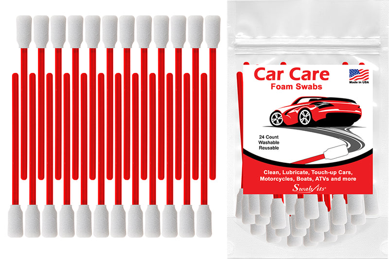 Paquet de 24 pièces Swab-its® de tampons en mousse Auto Detailing Car