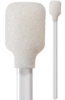 (Bag of 500 Swabs) 71-4500: 5.19” Overall Length Foam Swab with Wide Rectangular Foam Mitt and Polypropylene Handle