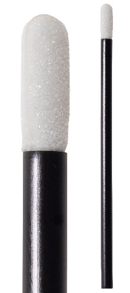 71-4502: 4.125” Overall Length Foam Swab with Small Flexor Tip Foam Mitt and Polypropylene Handle  lint-less precision applicator.
