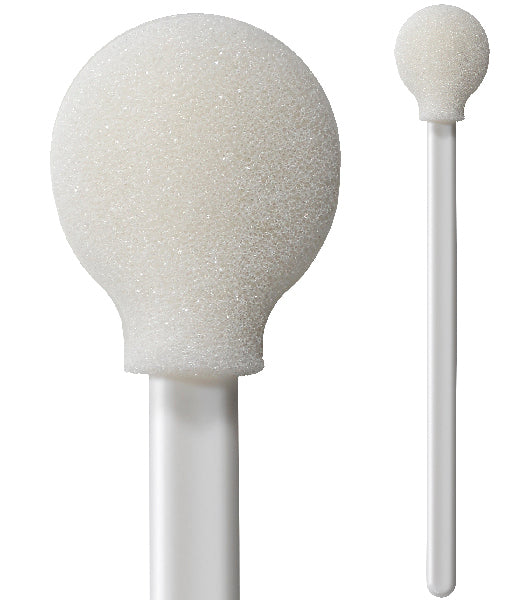 71-4504: 5.125” Overall Length Foam Swab with Circular Foam Mitt and Polypropylene Handle lint-less precision cleaner and applicator.