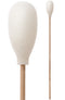 (Bag of 50 Swabs) 71-4509: 6” Overall Length Swab with Teardrop Shaped Mitt Over Cotton Bud and Birch Wood Handle