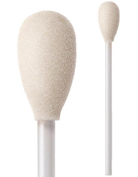 71-4522: 4” overall length swab with teardrop shaped foam mitt