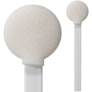 71-4524: 8” overall length swab with large circular foam mitt and polypropylene handle.